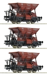 Roco 6600269 - H0 - 3-tlg. Set Schotterwagen Talbot, DB, Ep. IV